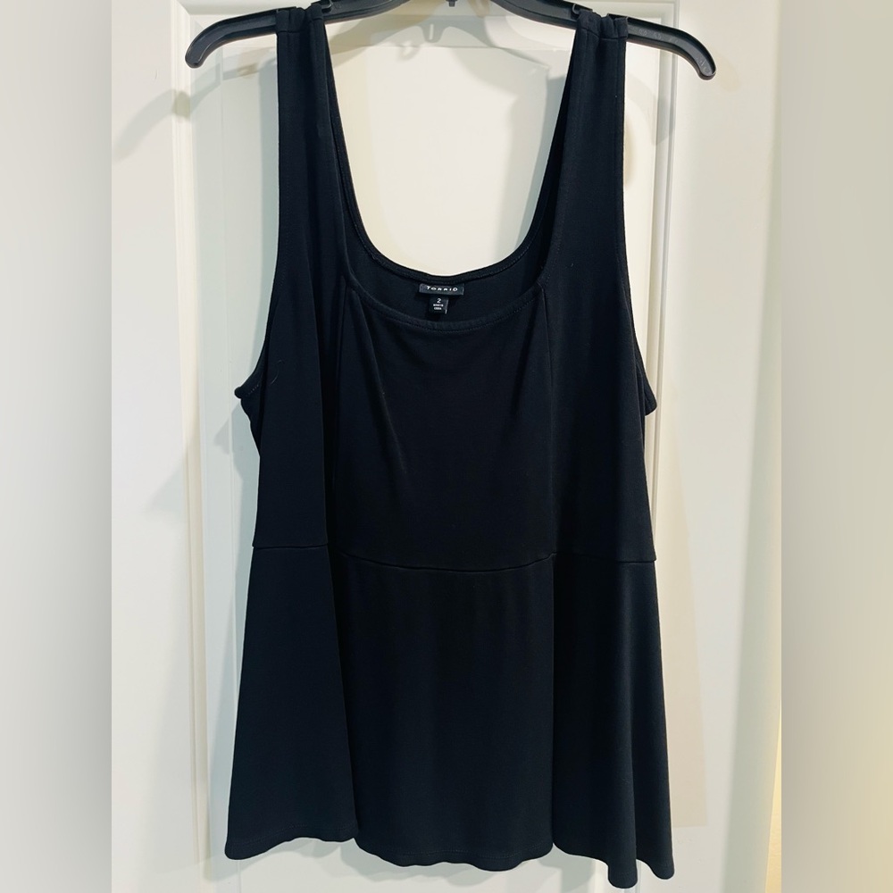 Torrid Black Peplum Blouse
